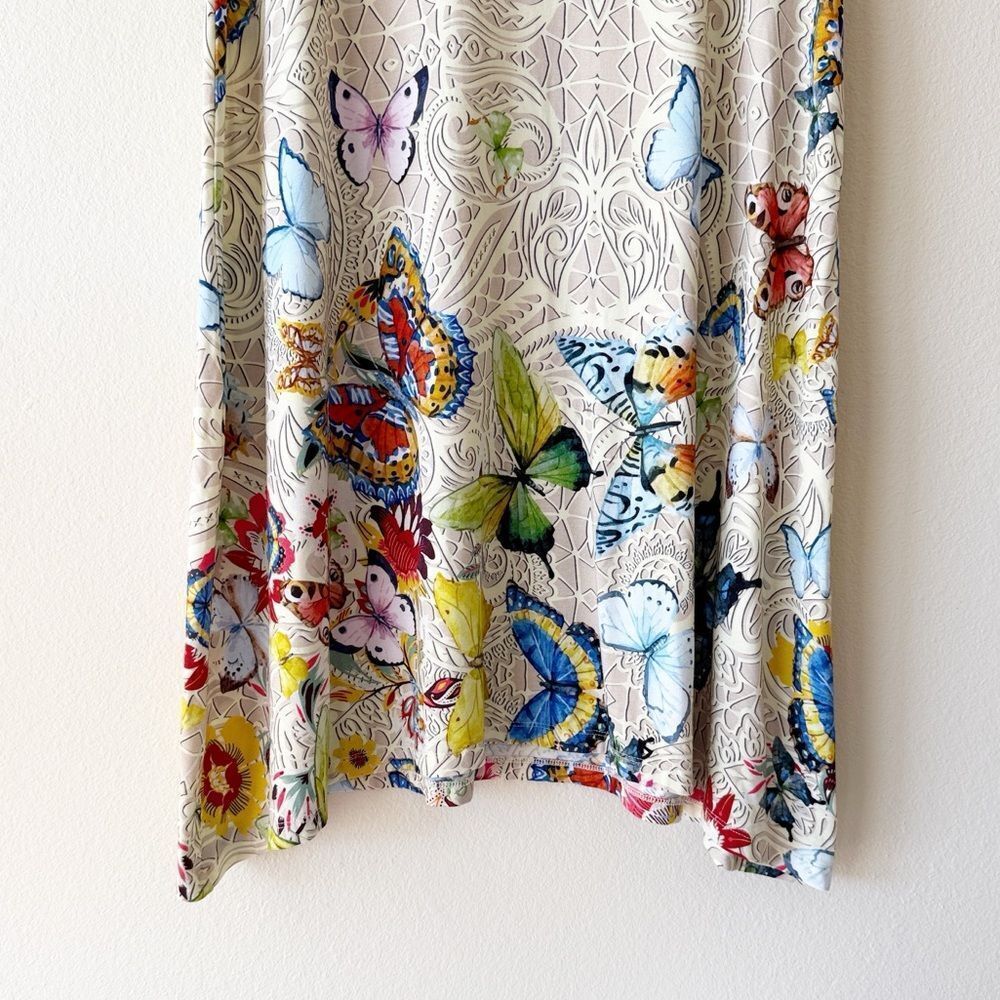 Johnny Was Mitchi Butterfly Floral Swing Dress - Picture 7 of 13